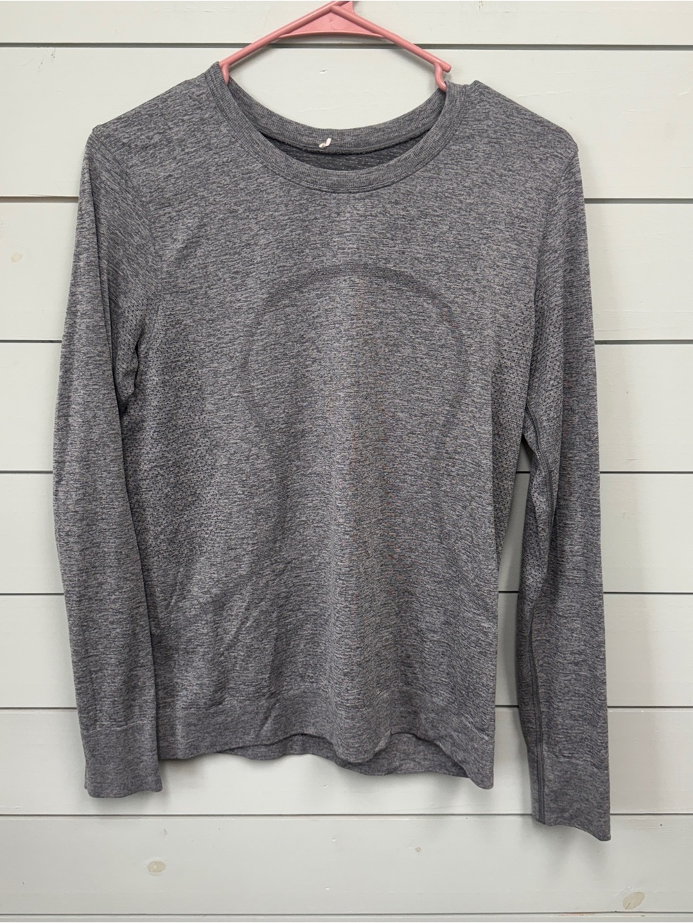 Lululemon long sleeve relaxed fit shirt gray women's size 8